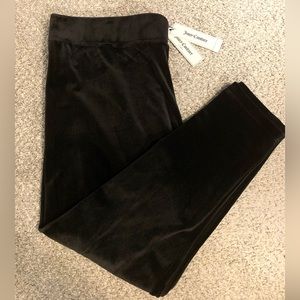 Plus Size Women’s Juicy Couture Black Velour Track Pant NWT size 2x